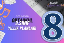 8 sinifi muzik dersi 2025 2026 yillik plan muzikogretmeni.net 8. Sınıf Müzik Dersi Yıllık Planı 2025-2026