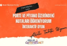 Porte Üzerinde Notaların Yerlerini Bul