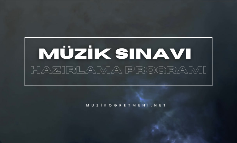 Müzik Dersi Sınav Hazırlama Programı | Online Sınav Oluşturma Sihirbazı