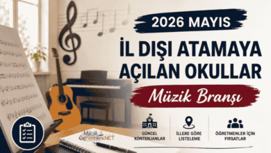 2026 Mayıs İl Dışı Tayin İçin Açılan Okullar