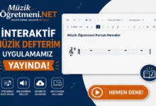 interaktif muzik defteri uygulamasi muzikogretmeni.NET İnteraktif Müzik Defterim