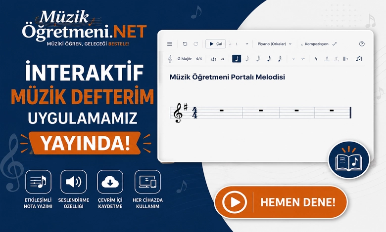 interaktif muzik defteri uygulamasi muzikogretmeni.NET İnteraktif Müzik Defterim