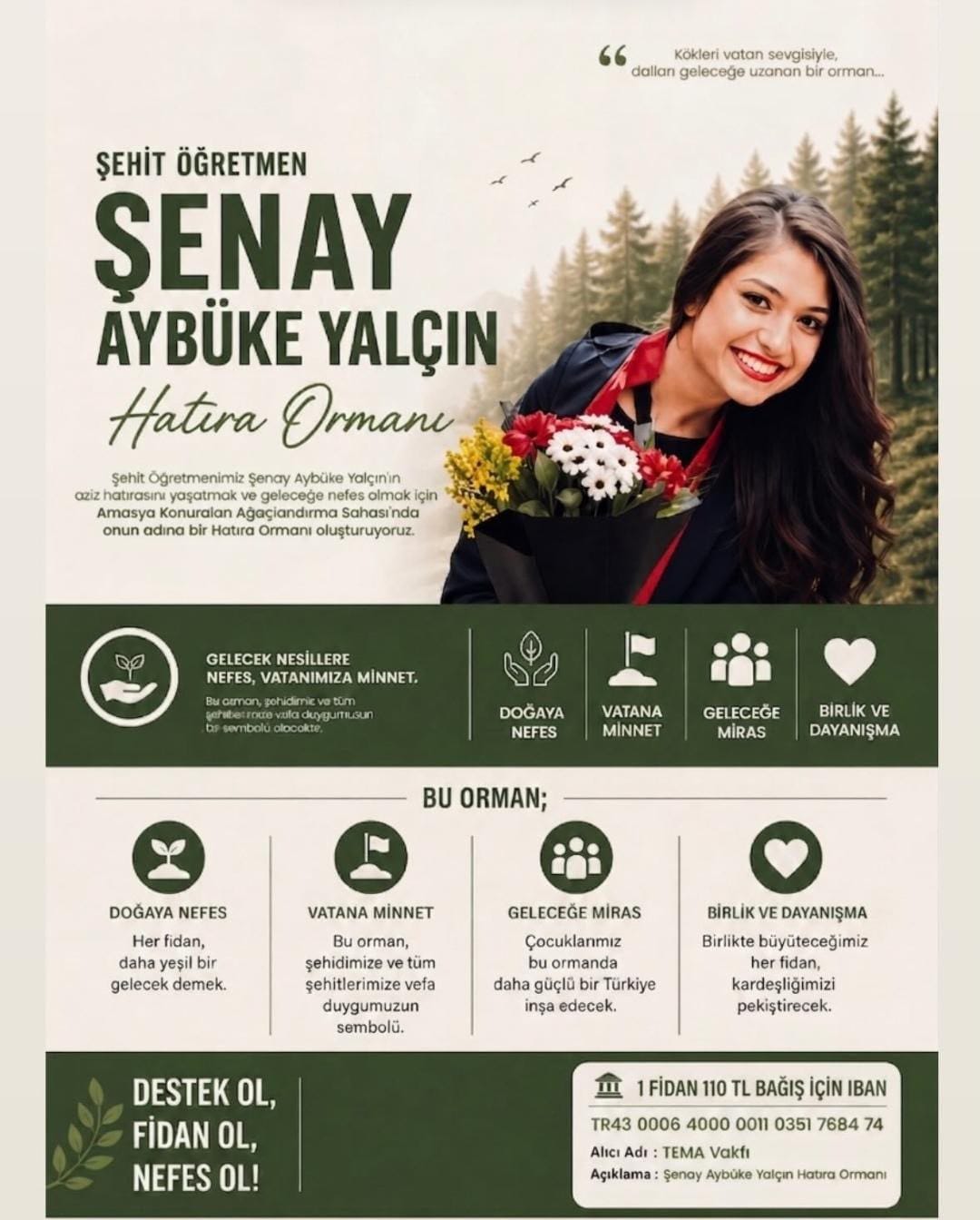 Şehit Öğretmen Şenay Aybüke Yalçın Hatıra Ormanı İçin Fidan Bağışı Kampanyası 1 muzikogretmeni aybuke yalcin unutmadik Şehit Öğretmen Şenay Aybüke Yalçın Hatıra Ormanı İçin Fidan Bağışı Kampanyası